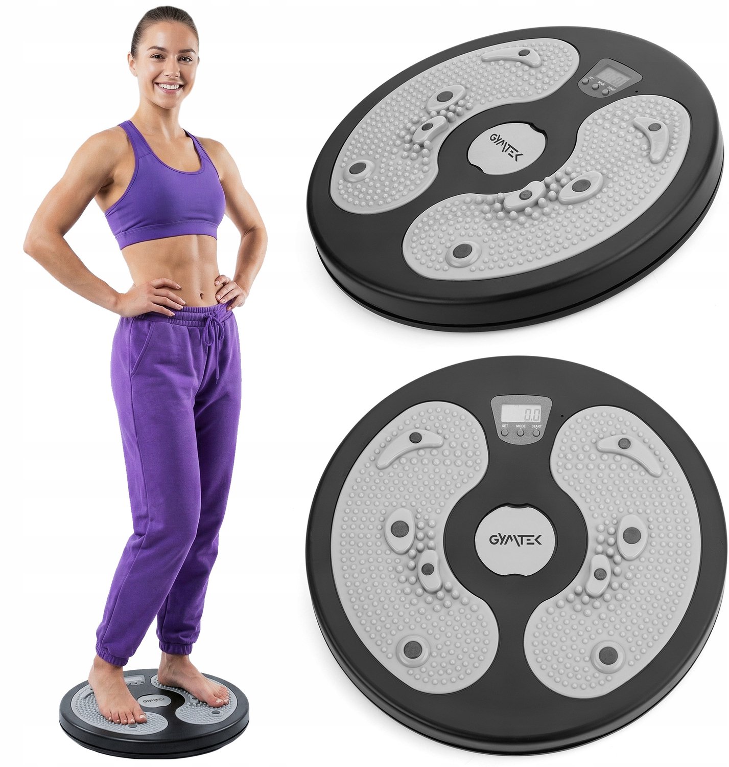 Gymtek Twister met Teller en Massage Noppen - Taille & Heupen