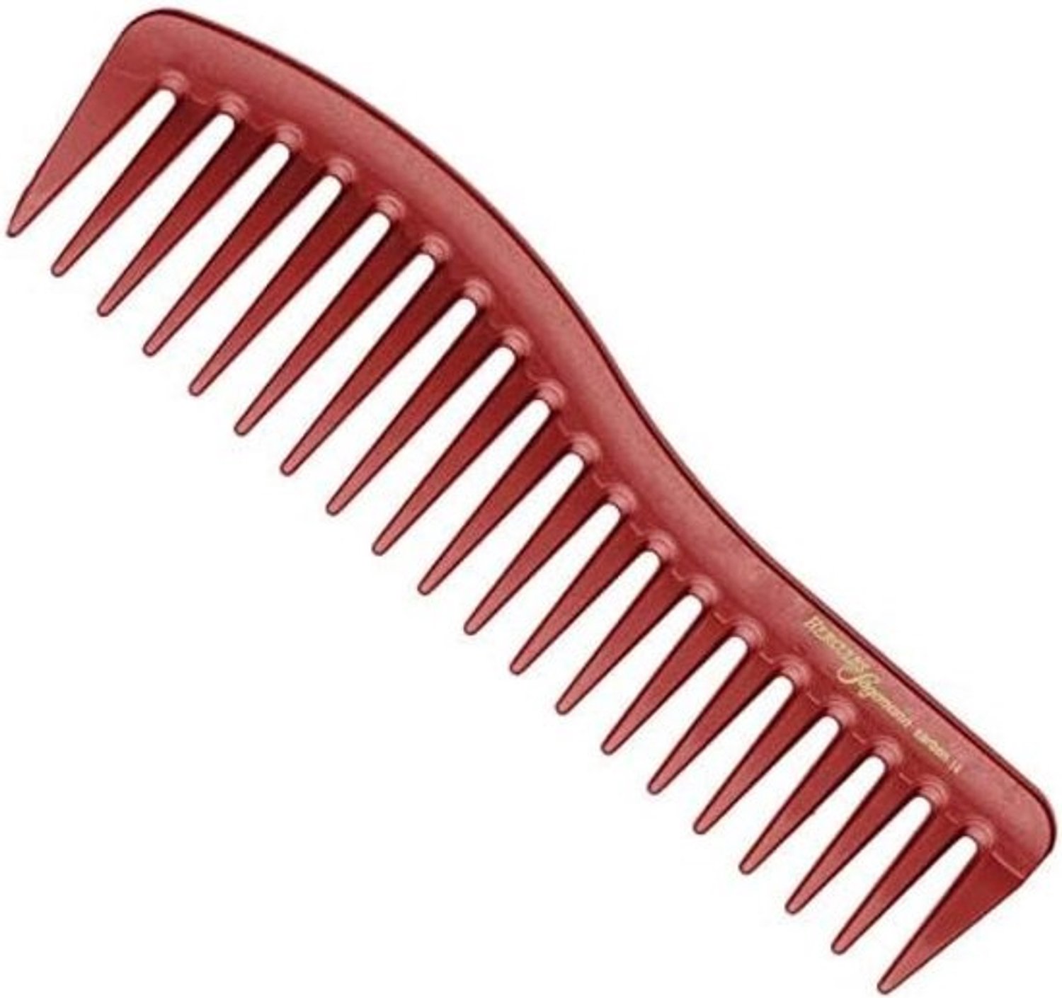 Haarkam Brede Tanden - Styling Kam - Dagelijkse Haarverzorging - Gebogen Rug Ontwerp - 27.4 x 6.4 cm - Antraciet