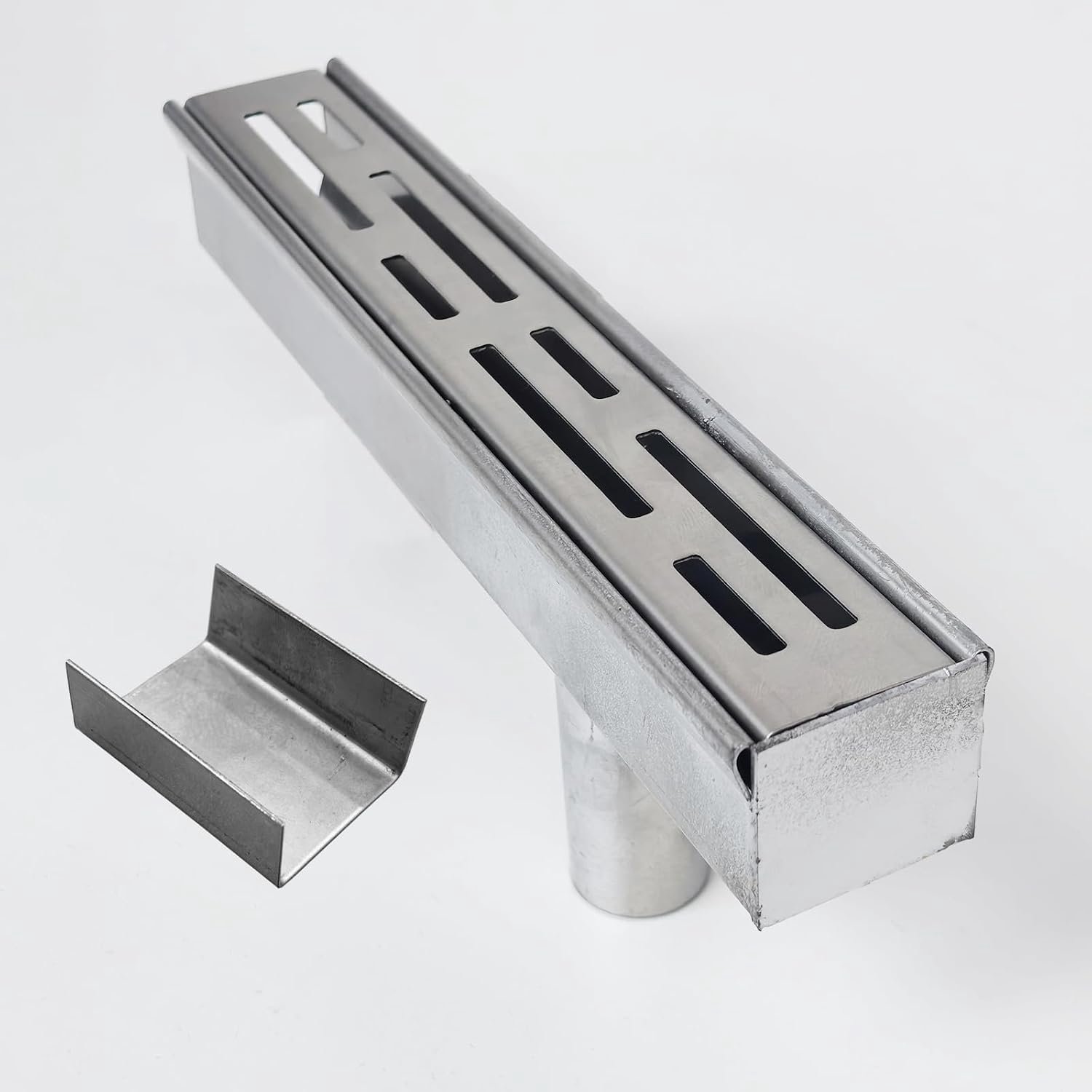 Afvoergoot accessoires 2 cm - eindkap met onderafvoer - voor 3,5 cm brede goot - geschikt voor SXSJMY - ShopVlot