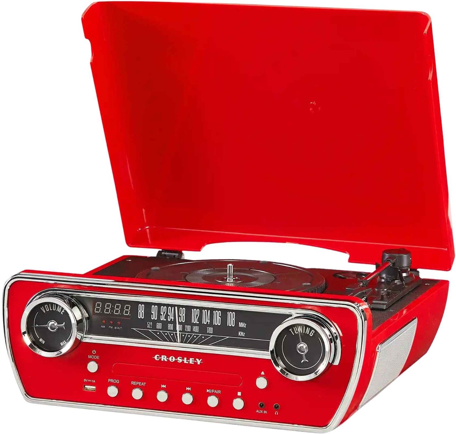 Crosley Powel - Mediaspeler - Rood