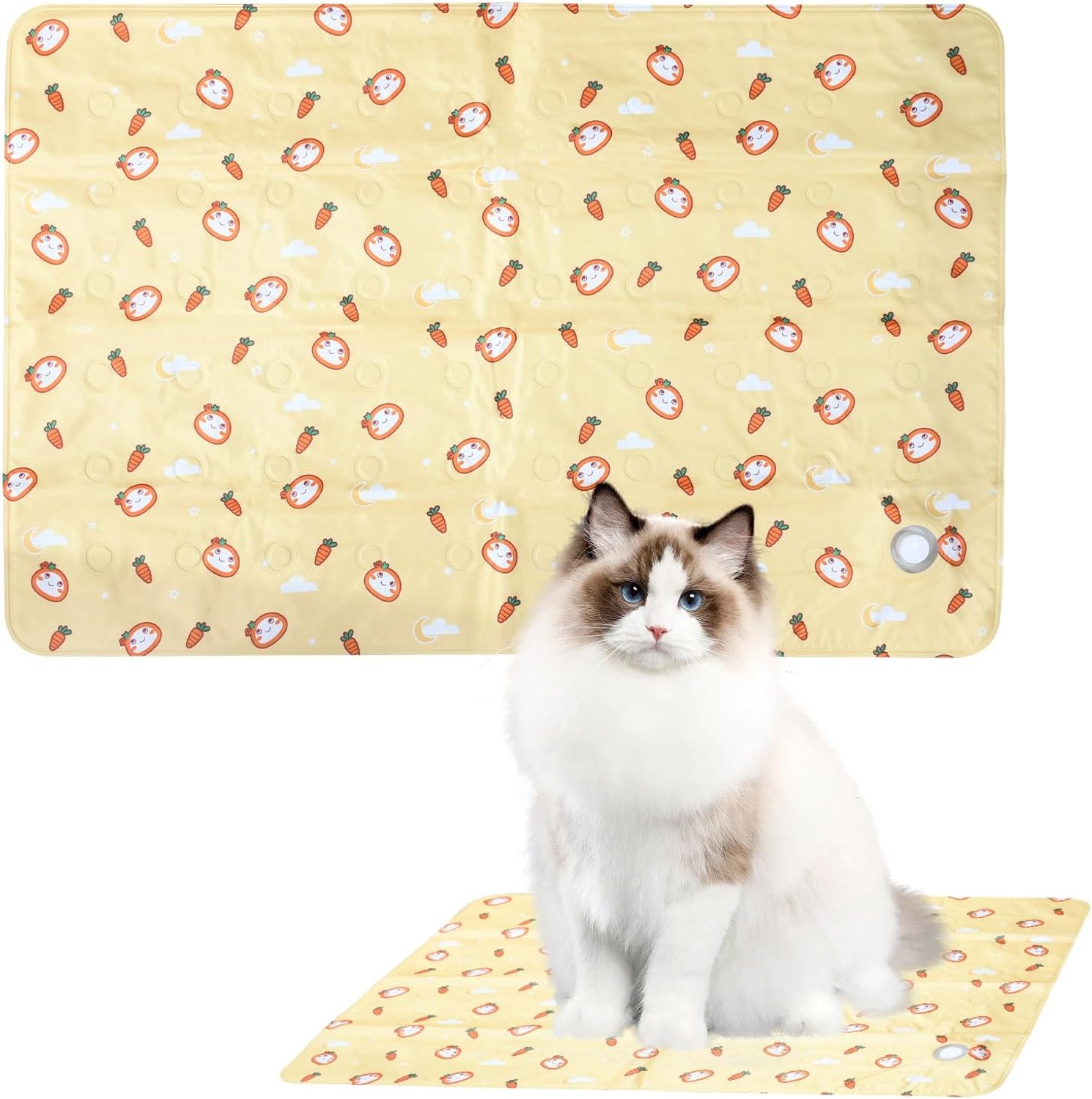 Koelmat voor honden, niet-giftige gel, huisdierkoelmat, waterdicht en krasbestendig, 60 x 90 cm, geen elektriciteit nodig, geschikt voor warme zomer, binnen en buiten, kooi, kennel, bed, houdt