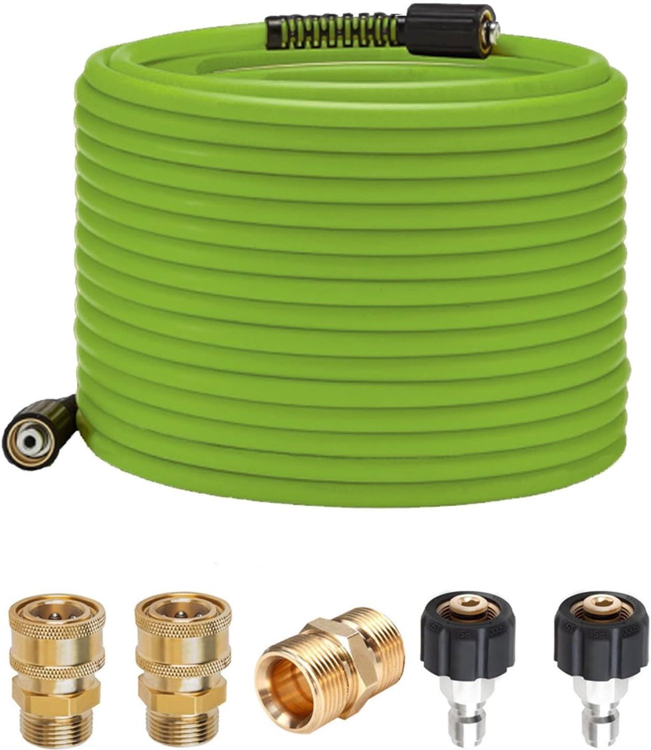 Hoge Drukslang 15 m x 0,6 cm met 5 Snelsluitingen, Accessoires voor M22 14 mm, 3600 PSI, Tuin en Schoonmaak