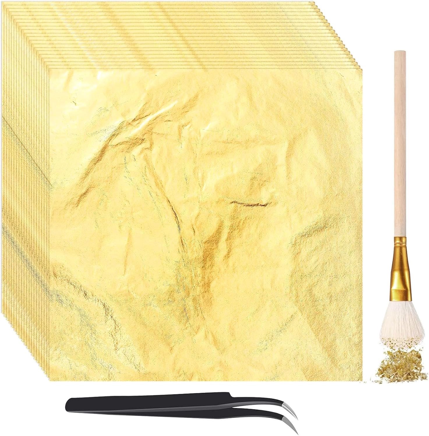Bladgoud, imitatie bladgoud, 14 x 14 cm, goudfolie om te
