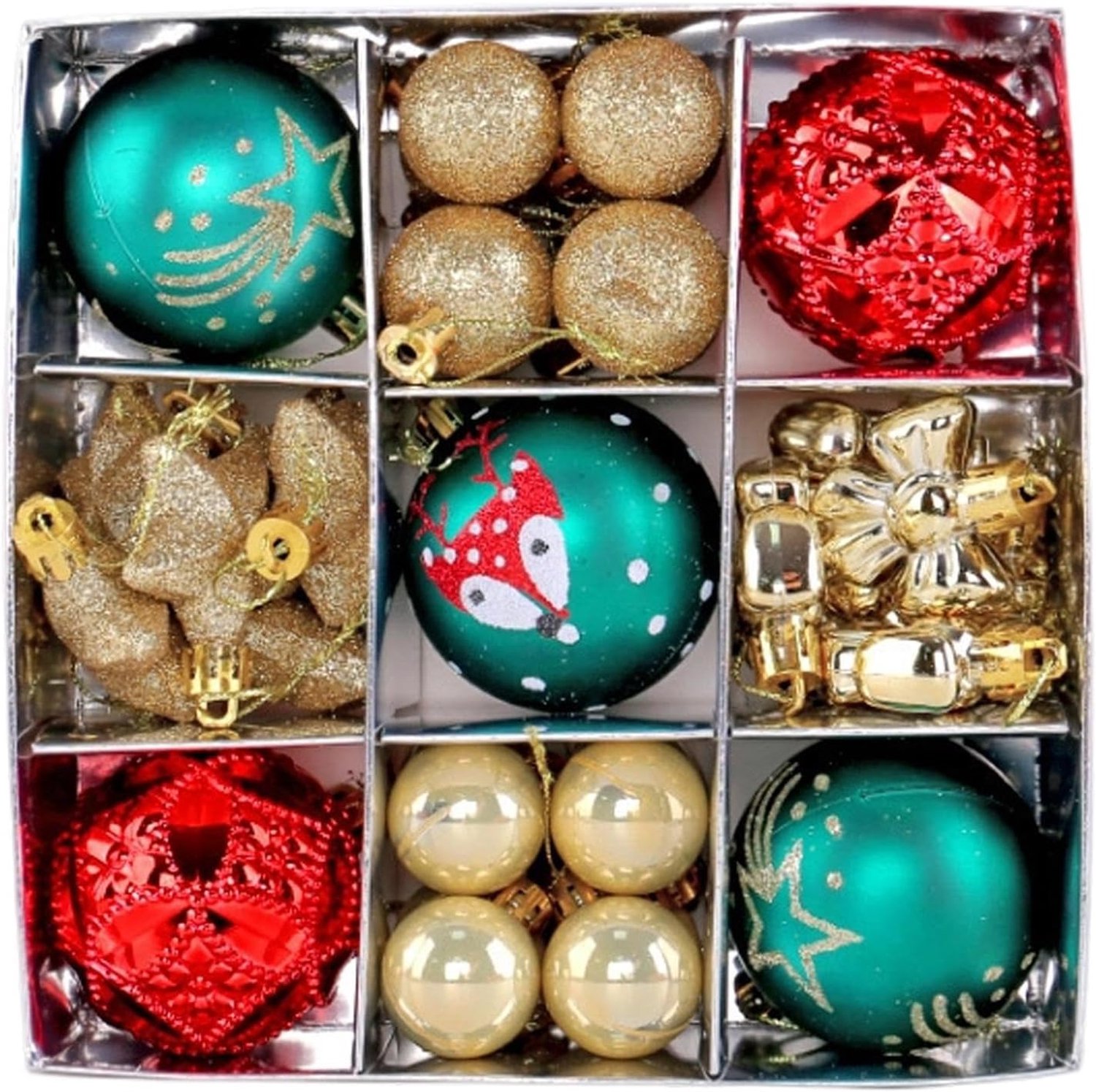 Kerstbal Ornamenten 35 Stuks Feestelijke Vakantie Decoratie