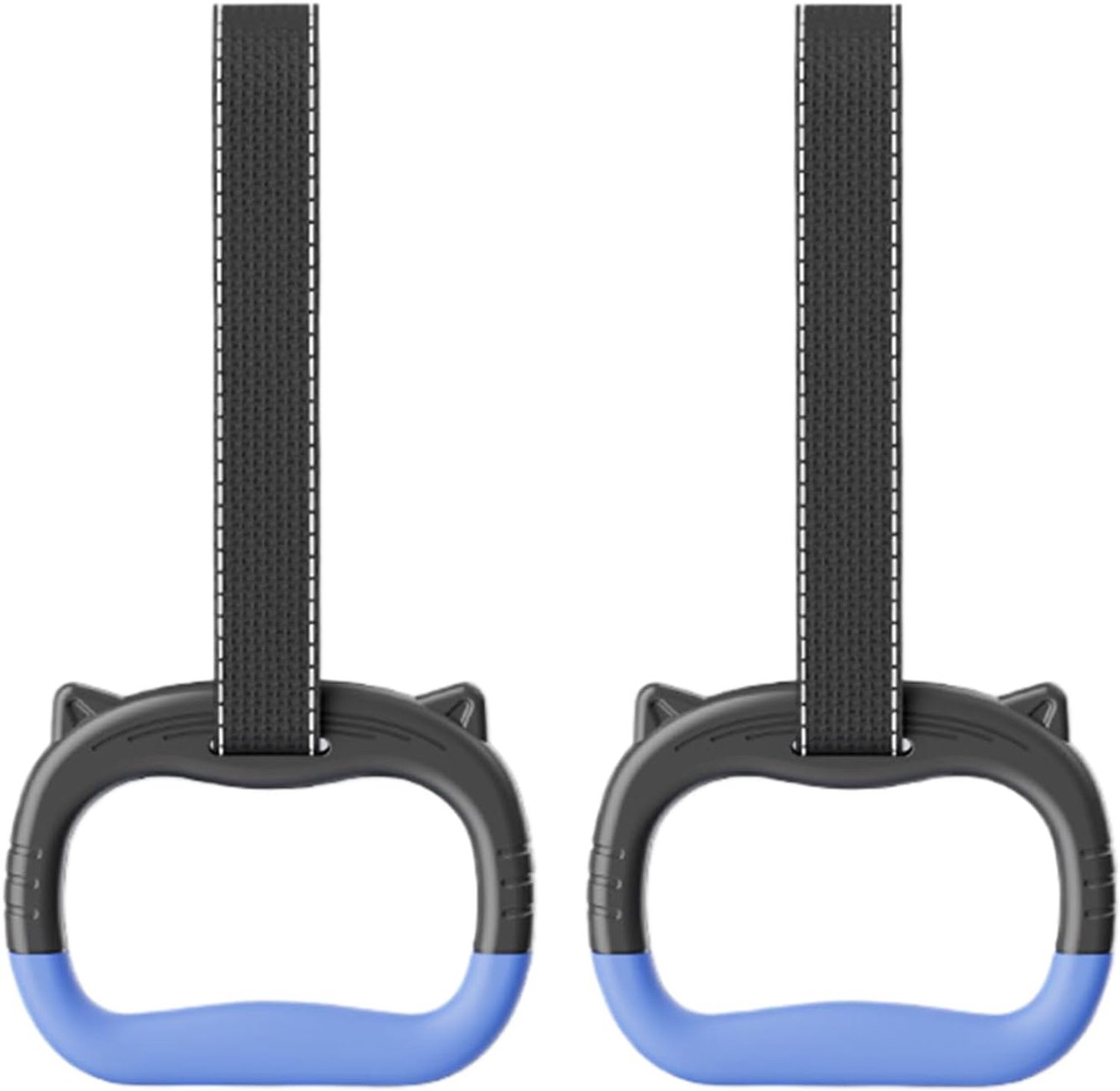 Ringen - 420 lbs verstelbare trainingsopzetstukken, oefenringen met riemen voor training, hindernisbaanuitrusting met grip, fitnessaccessoire voor speelplaats, kinderuitrusting voor