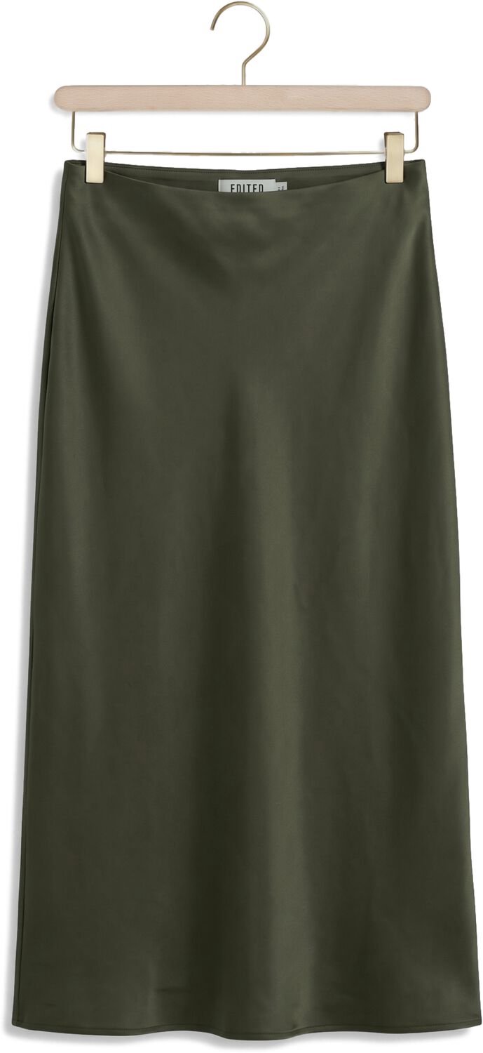 EDITED Silva Skirt Rokken Dames - Olijf - Maat 36