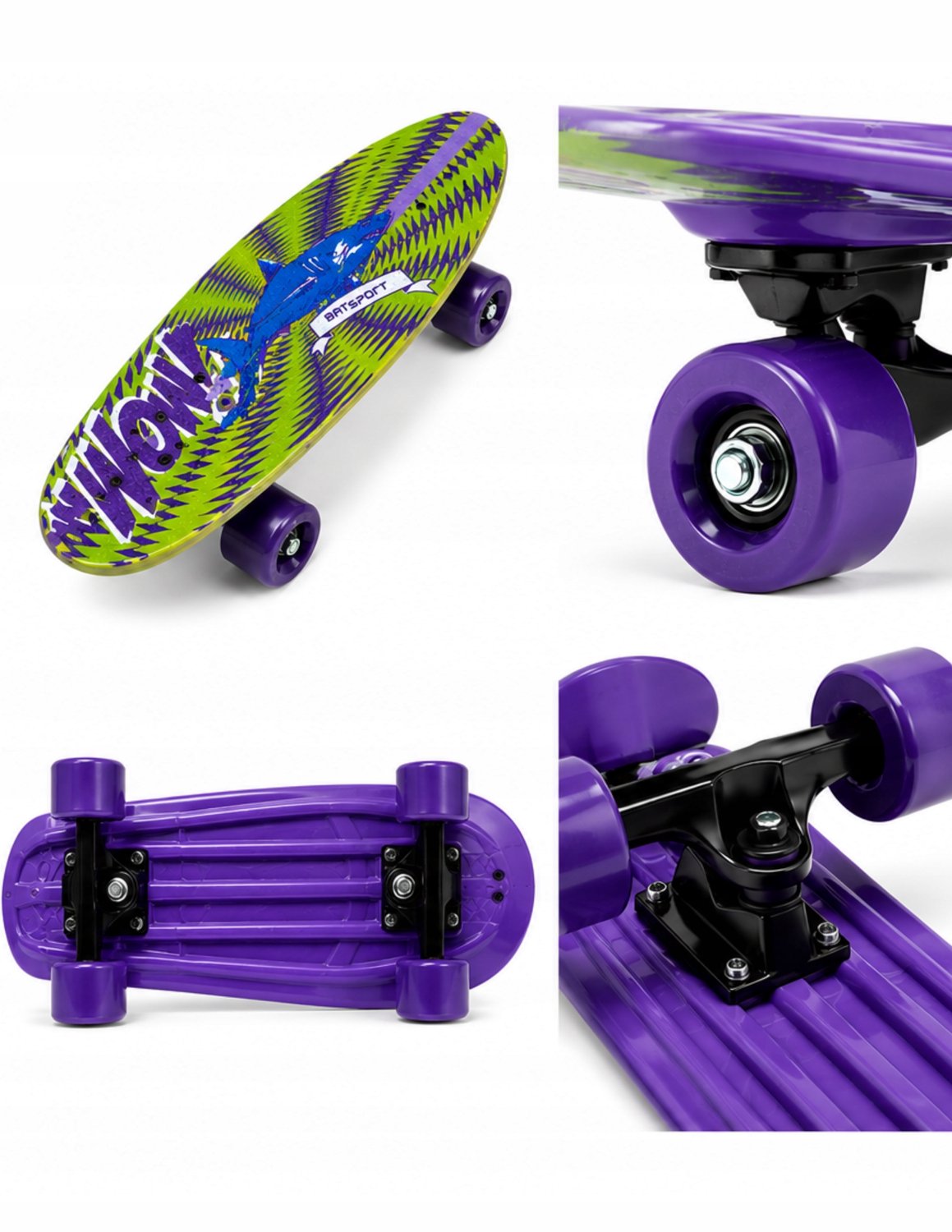 Batsport SL2810 Skateboard Hoge Kwaliteit Kleurrijk Design Multicolor