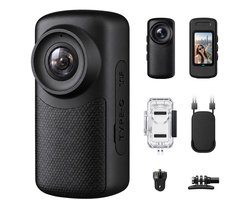 Zeerkeer 4K Bodycam met EIS Beeldstabilisatie - Magnetische Action Camera met 30m Waterdichte Behuizing - 1.45" IPS Scherm - Tot 2 Uur Accuduur