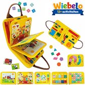 Wiebelo Peuter Speelgoed - Montessori Activiteitenboek - Busy Board - Busy Book - Activiteitenbord - Sensorisch Speelgoed - Doeboek - Fijne Motoriek Speelgoed - Reisspeelgoed - Educatief Speelgoed 3 Jaar 4 Jaar - Speelgoed voor Meisjes en Jongens
