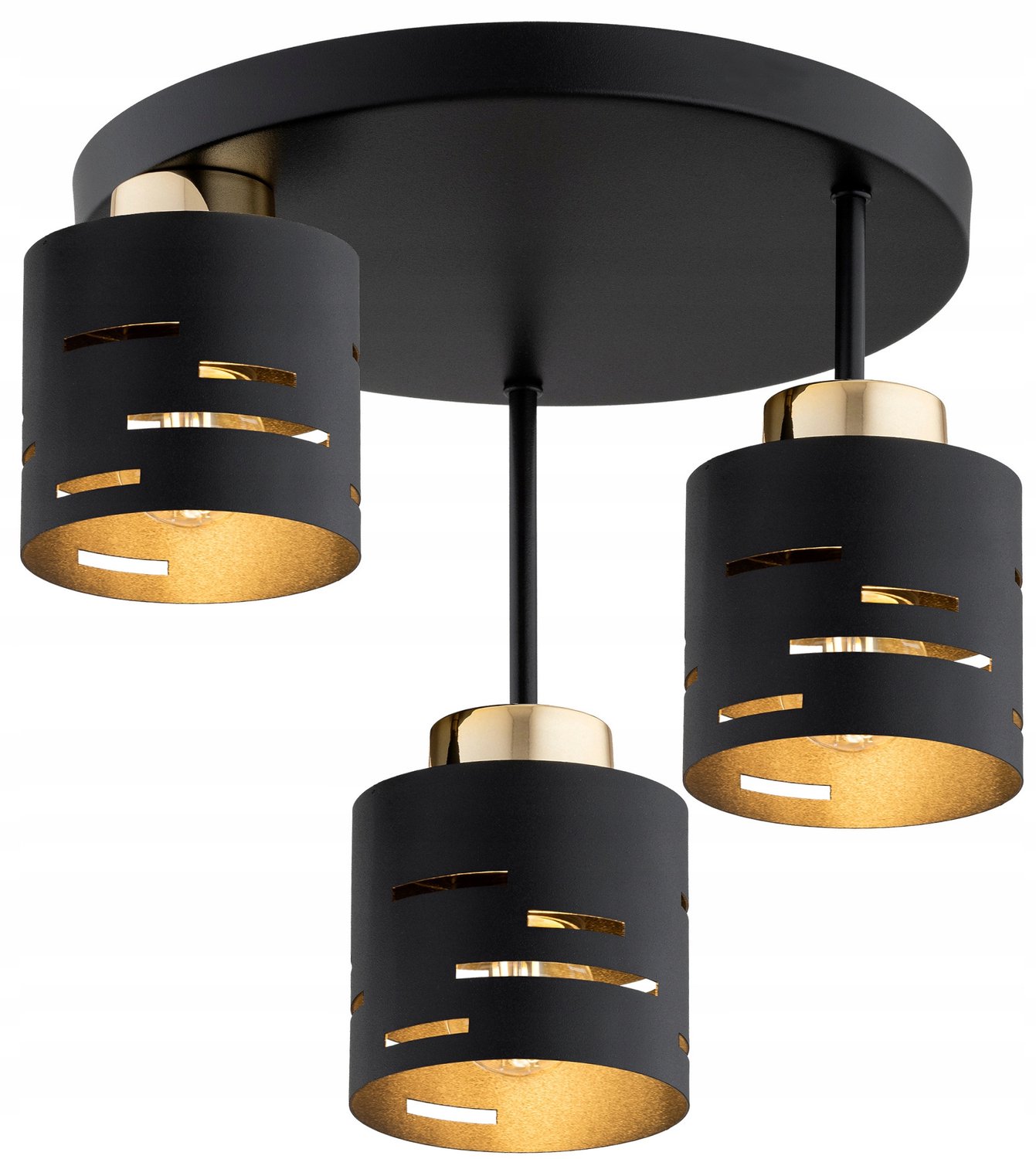 Vox Plafond Lamp - Modern Metaal Zwart E27