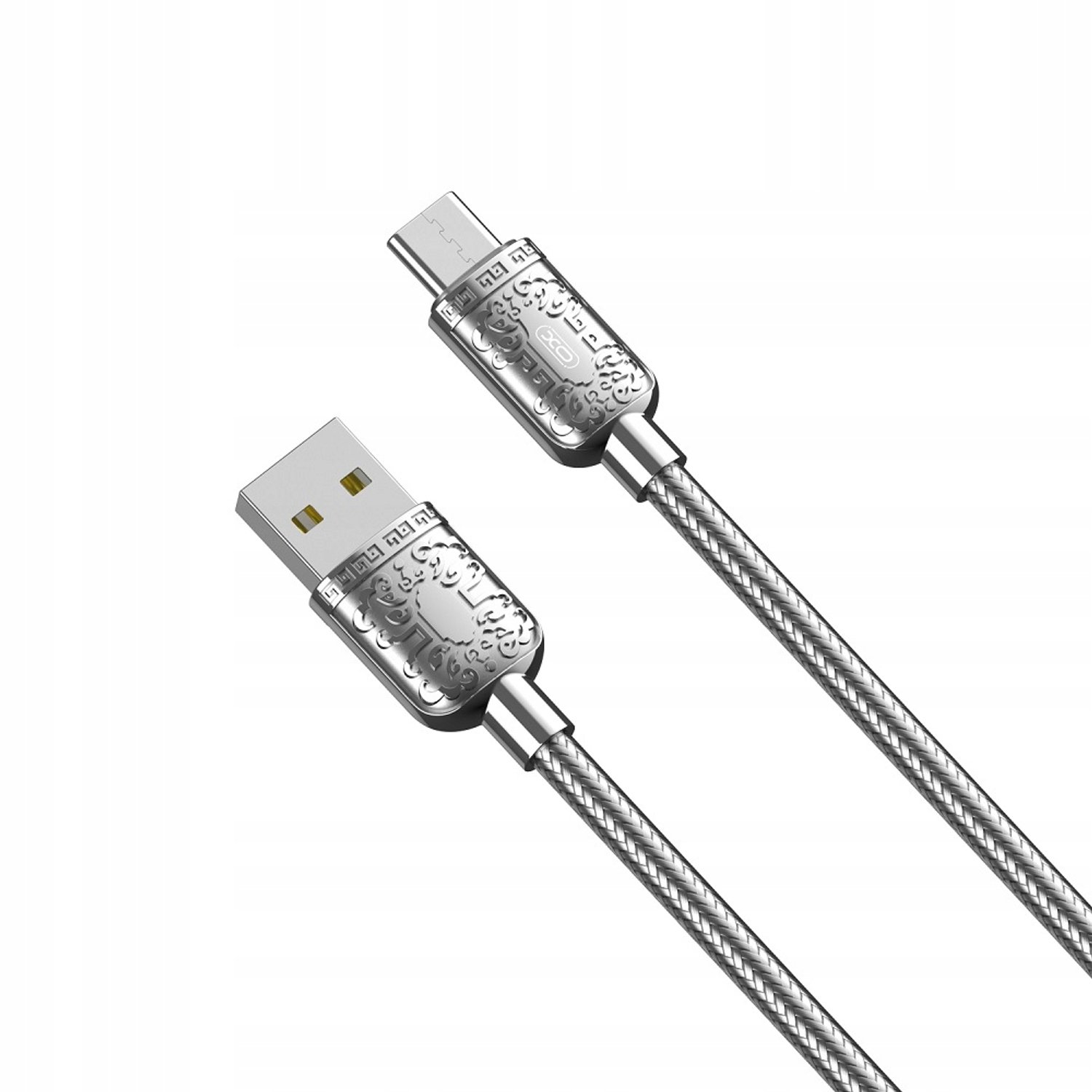 XO NB216 USB-C Kabel 1m 2.4A Zilver