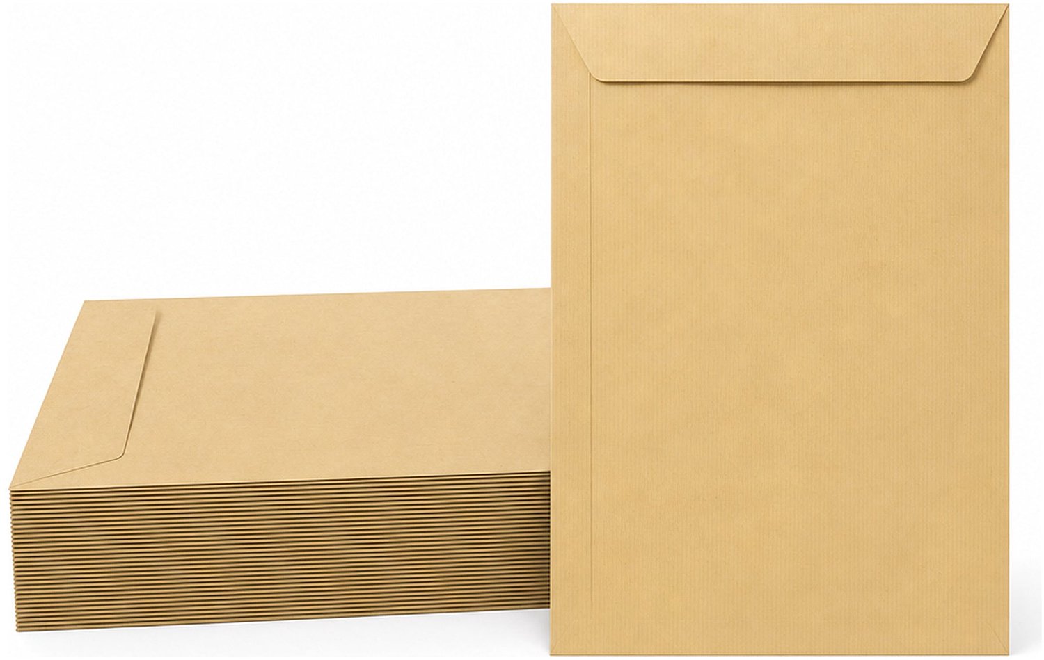 Enveloppen Kraft Lichtbruin 22x31.2 cm - 60 stuks - 120 gram - Kraft Enveloppen A4 - Akte Envelop