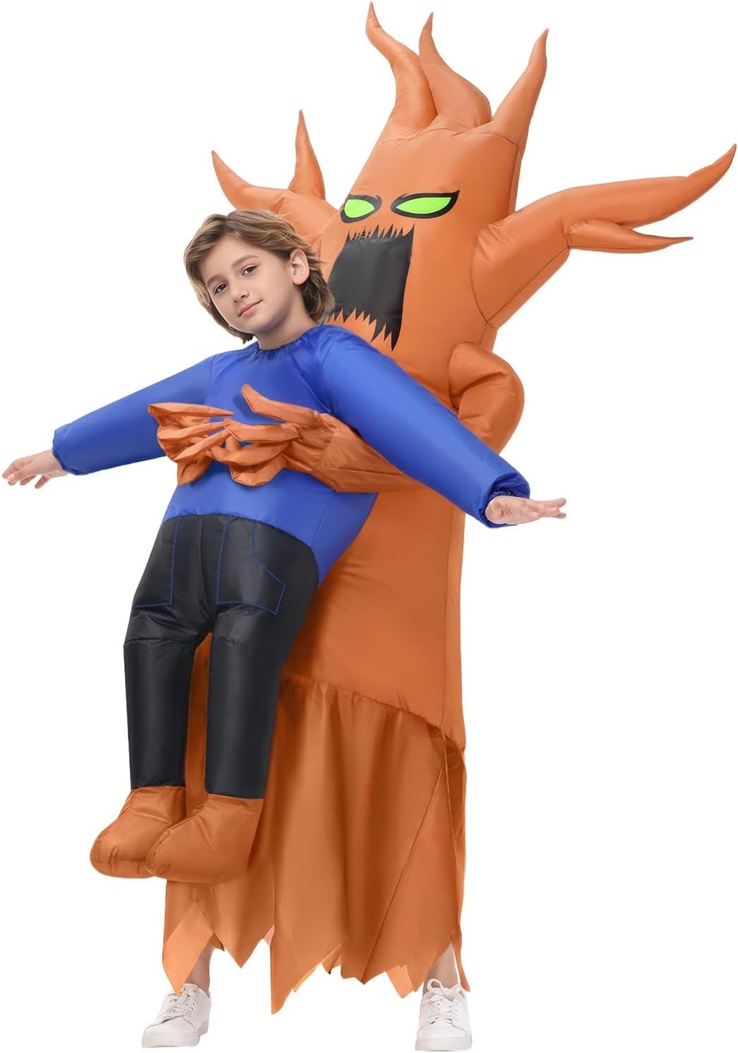 Opblaasbaar kostuum, enge spookboom, ontvoering, persoonskostuum voor volwassenen, opblaasbare spookboomkostuums, Halloween-kostuums voor mannen en vrouwen, grappige verkleedpartijkostuums