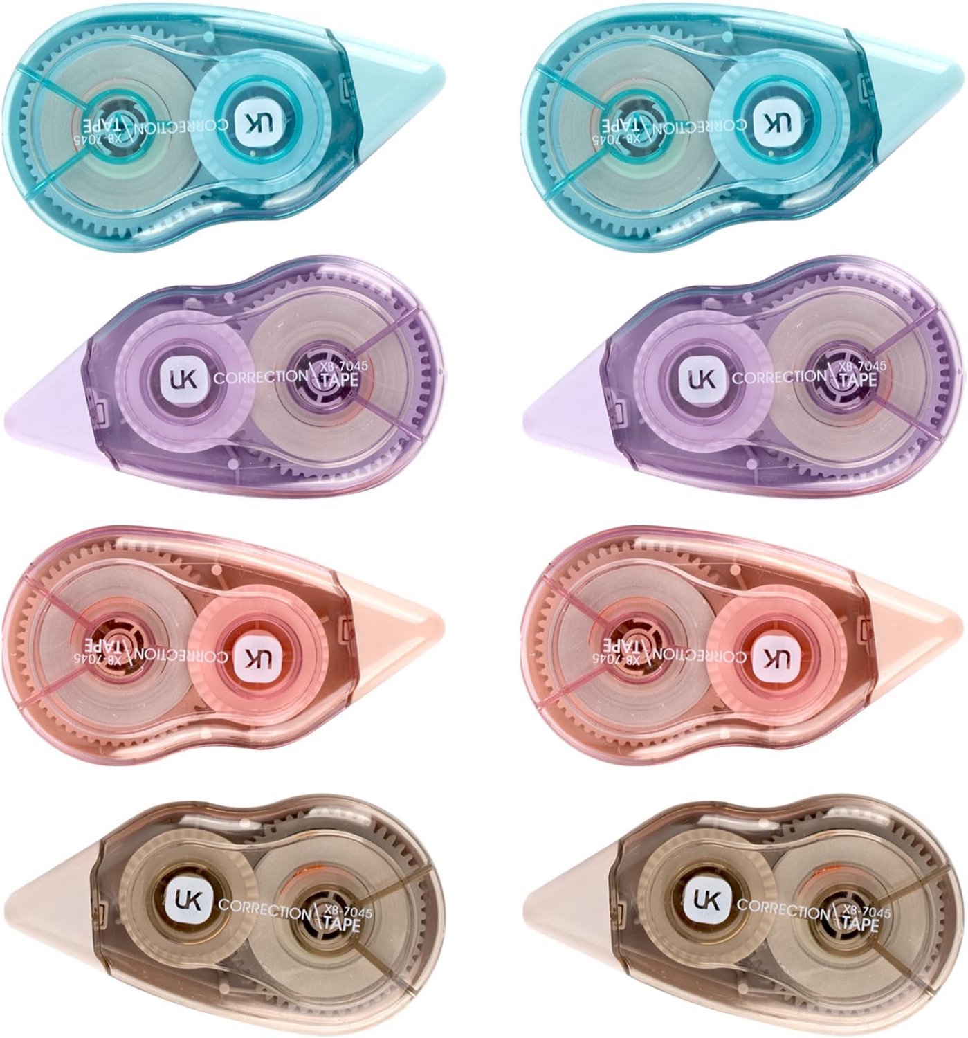 Correctietape 8 Stuks - Grote Capaciteit - Transparante Roller - Perfect voor Thuis en Kantoor - ShopVlot