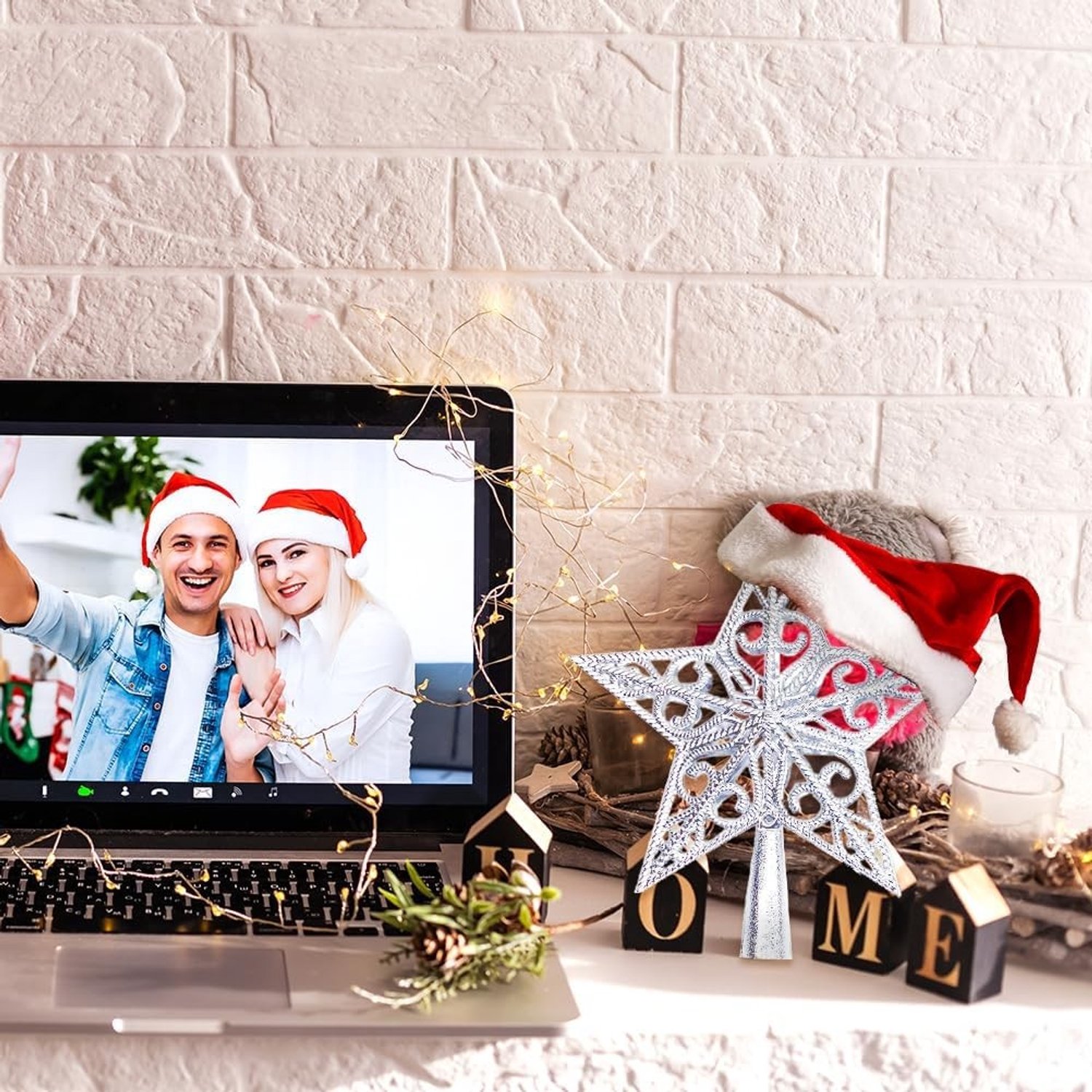 Vintage Ster voor de Top van de Kerstboom - Lichtgewicht Plastic Hollow Out Versiering voor Kerstmis en Nativiteitsvieringen, Perfecte Decoratie voor Feestdagen – foto 5