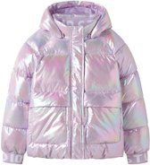 Name it Gewatteerde jas Folieprint
