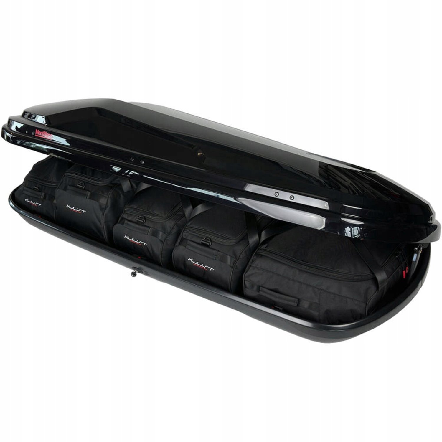 Set van 5 Daktas Tassen voor Dakkoffer - 342L - Zwart