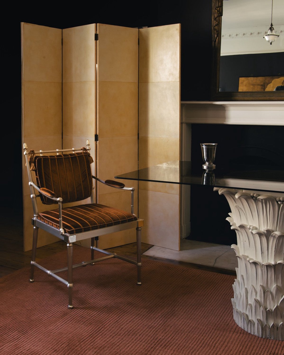 Layered LDWRU Vloerkleed - Oranje - Rechthoekig - Wol - Eetkamer, Woonkamer, Slaapkamer - Effen - Modern, Scandinavisch, foto 4
