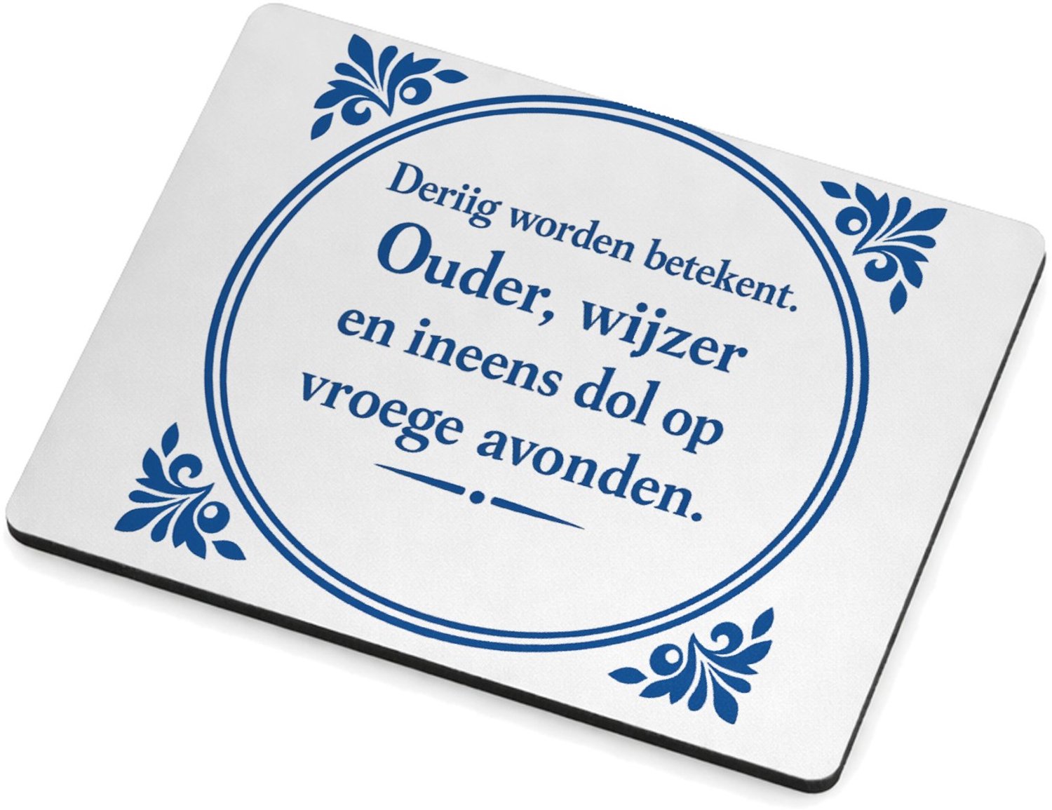 Mr Cadeautjes MDF magnetische fotolijst 9 x 7 - design Klassieke tegelvorm met speelse, brutale quote rond een nieu | cadeau Wit