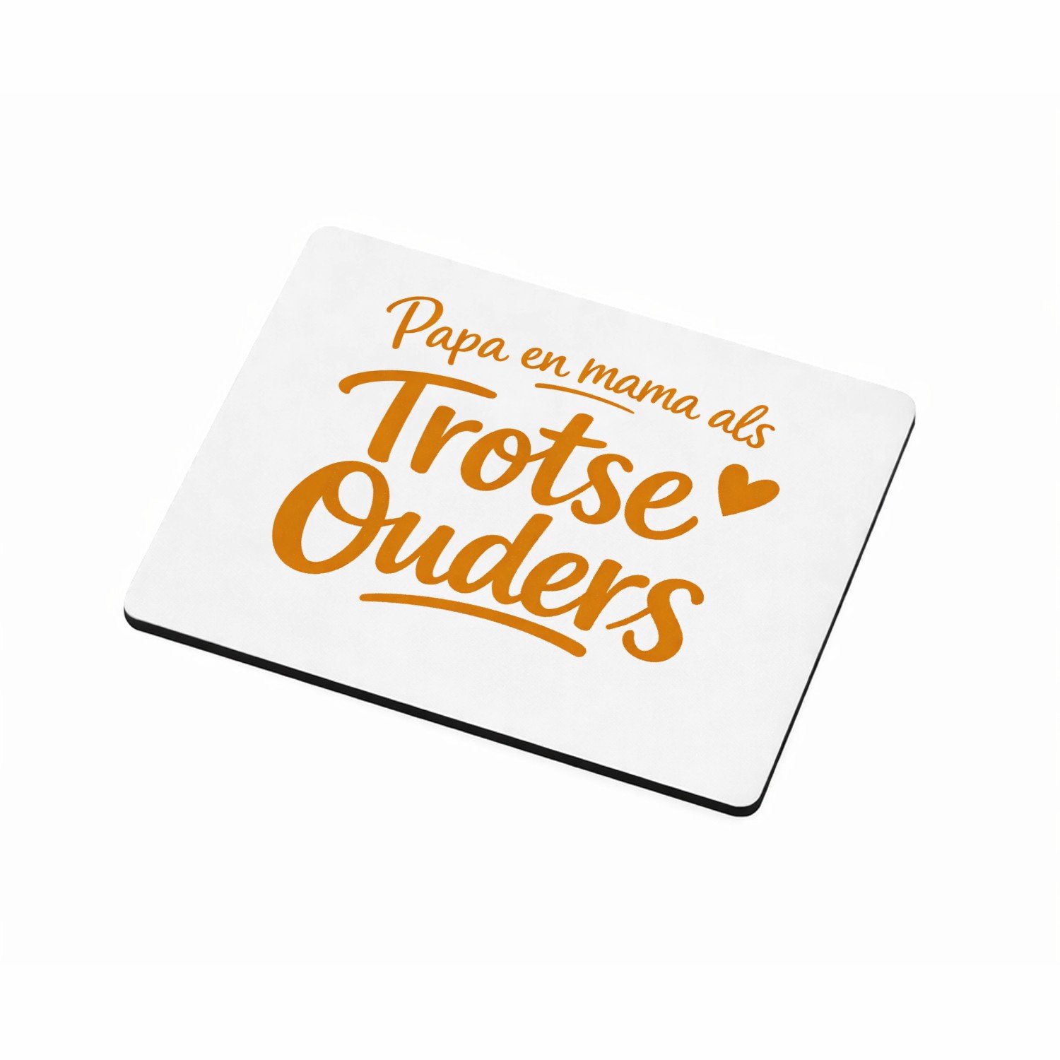 Mr Cadeautjes MDF magnetische fotolijst 9 x 7 - design Een speelse kraamcadeau-tekst met een enkel minimalistisch s | cadeau Wit