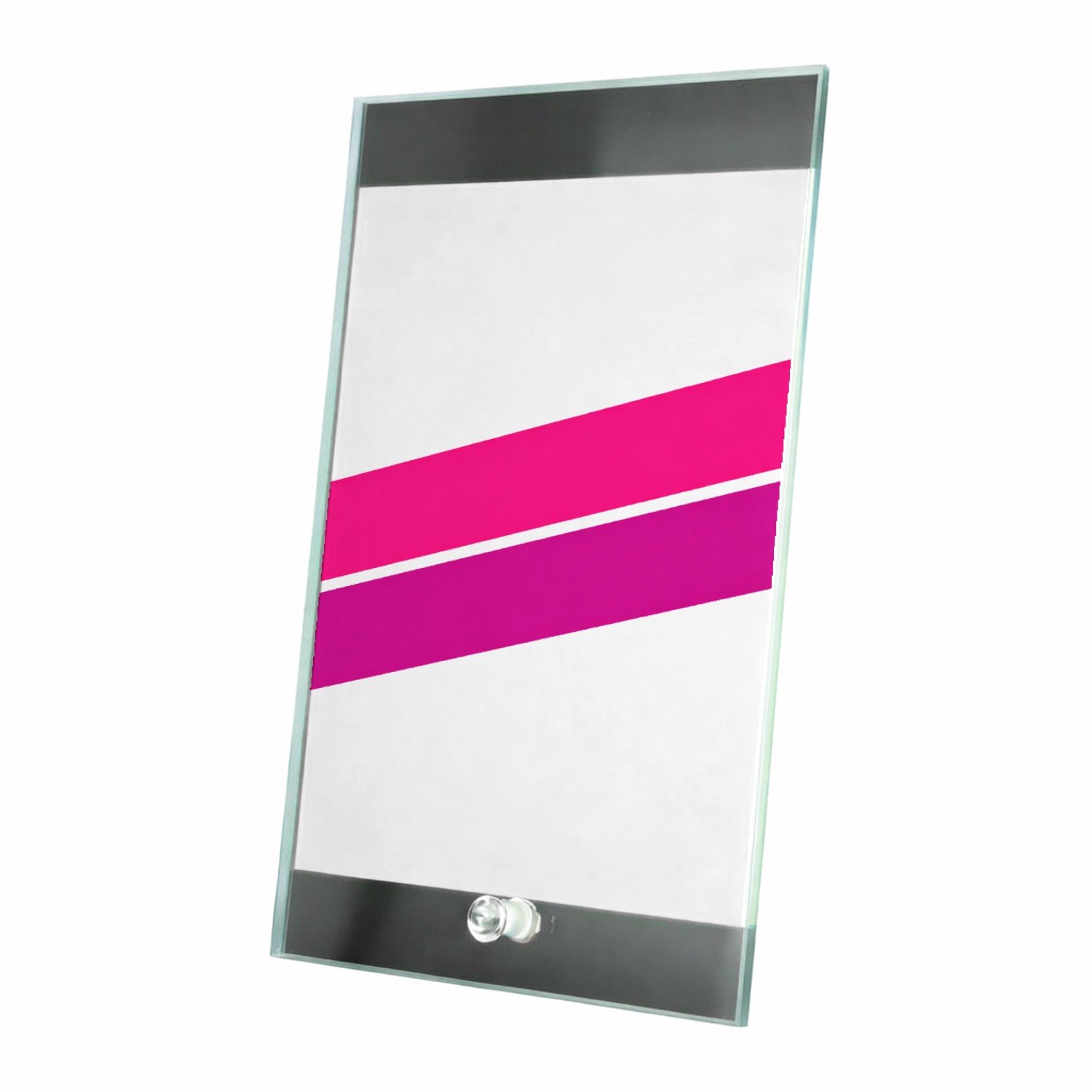 Mr Cadeautjes Glasframe 15 x 23 - design Een felgekleurde, minimalistische quote-print met een speels | cadeau Wit