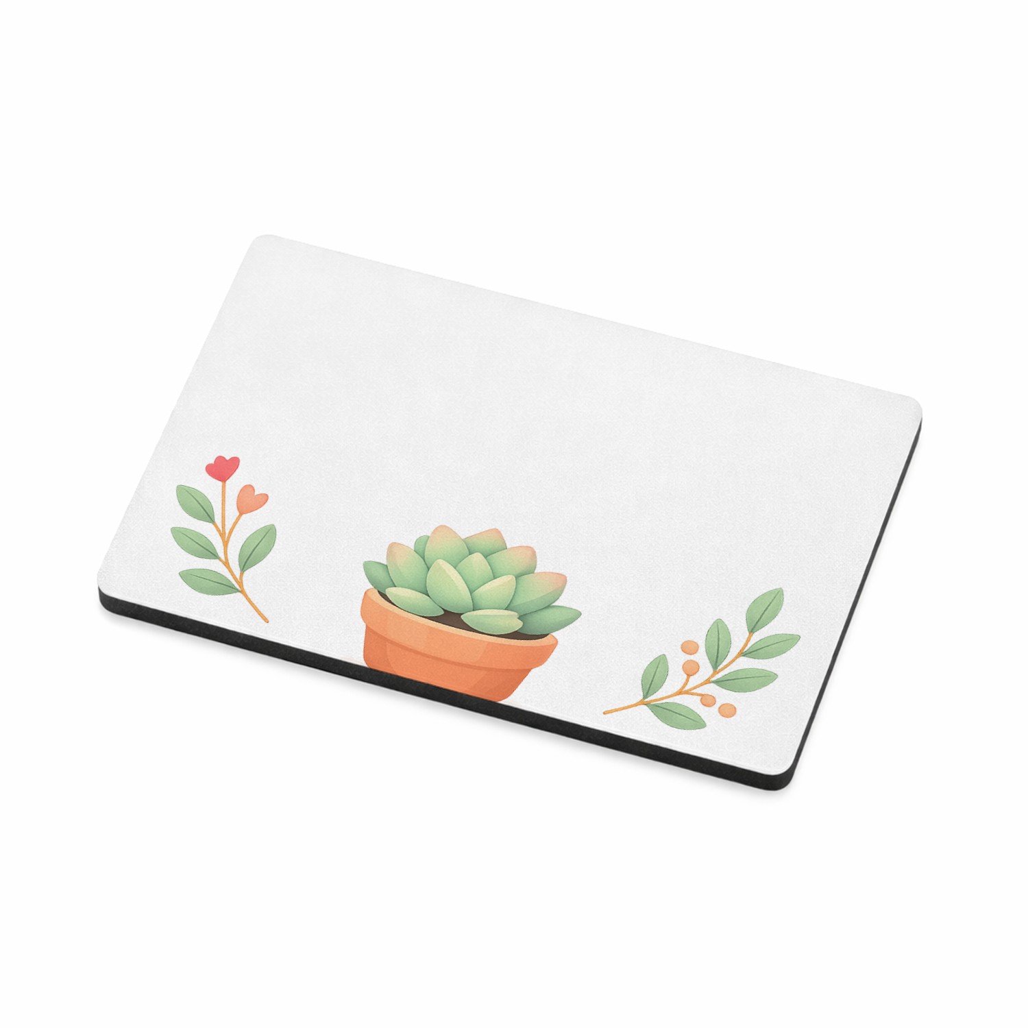 Mr Cadeautjes MDF magnetische fotolijst 7,5 x 5 - design Een compacte positieve quote rond een rustige botanische com | cadeau Wit