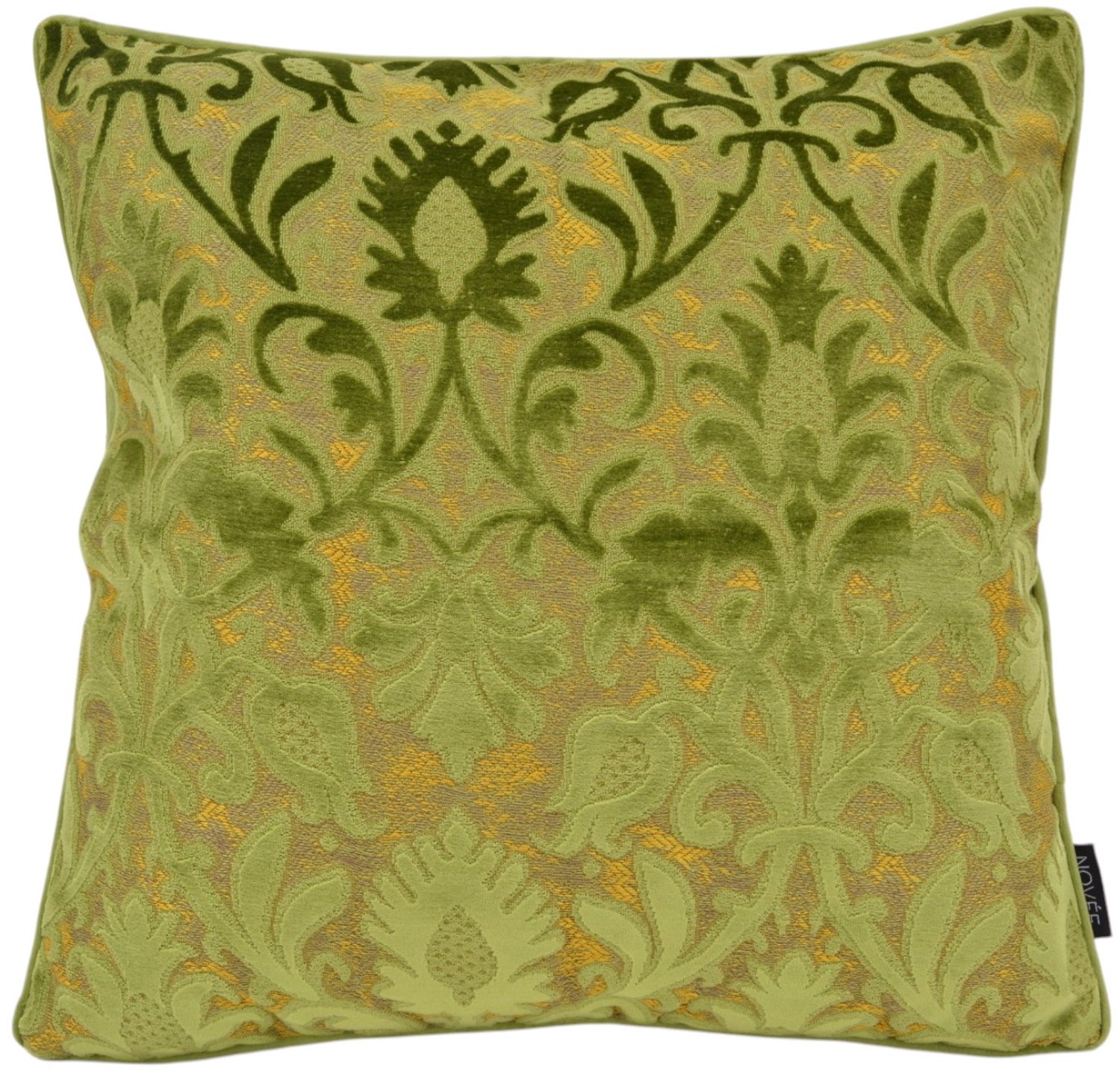 NOVÉE Sierkussen Heritage Olive | 45x45 cm | Velvet/Polyester Olijfgroen