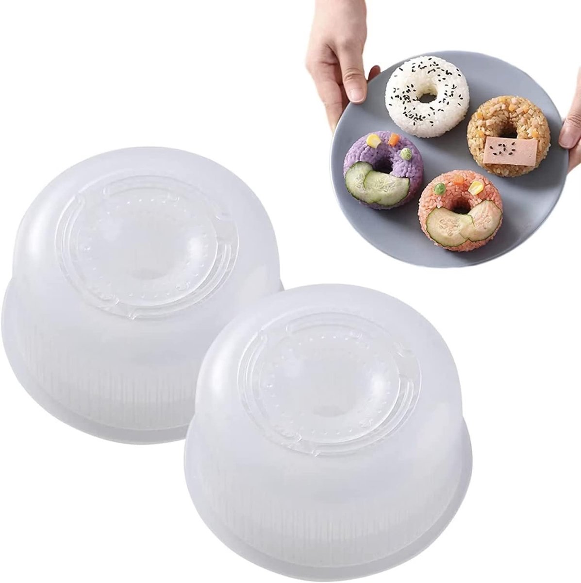 Sushi kunststof vorm, onigiri-maker, rijst, donut, onigiri, herbruikbare sushi maker, bento rijstbal maker, vorm voor feest, dessert, rijstbal