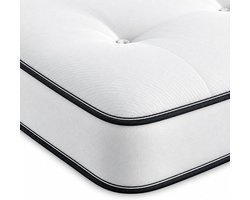 EXtreme comfort ltd Damast EasyClean Double Life Dubbelzijdige Tufted Value Essentials Schuimvrije Binnenveer & Comfort Vullingen Budgetwaarde Matras, 90 x 190 cm