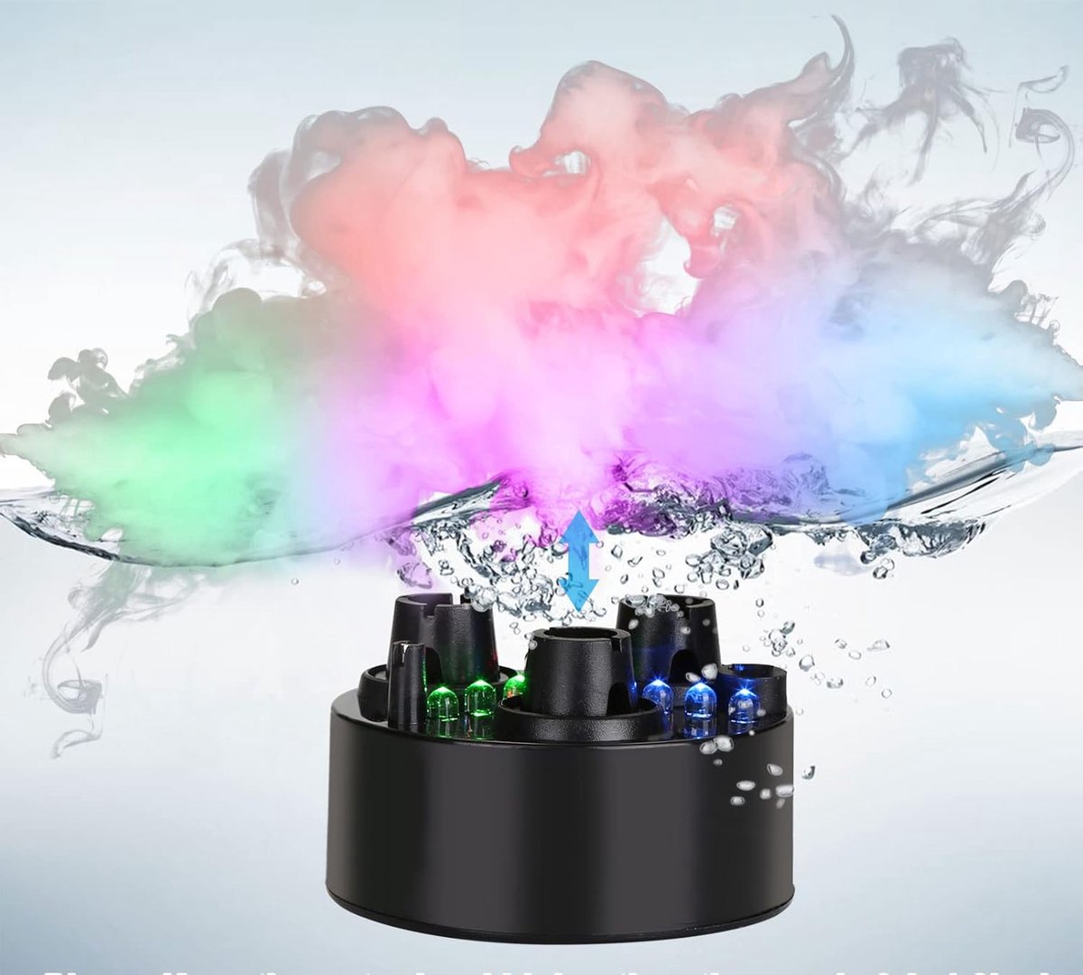FITNATE Ultrasonic Nebulizer 3 Cup Plastic Ultrasonic Nebulizer with Replacement Atomizer Discs for Water Fountain - ShopVlot