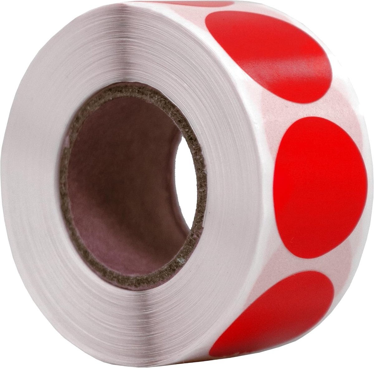 Ronde Labels Rood 20mm op Rol - Lege Stickers - Kleurcodering - Ideaal voor Organisatie - ShopVlot
