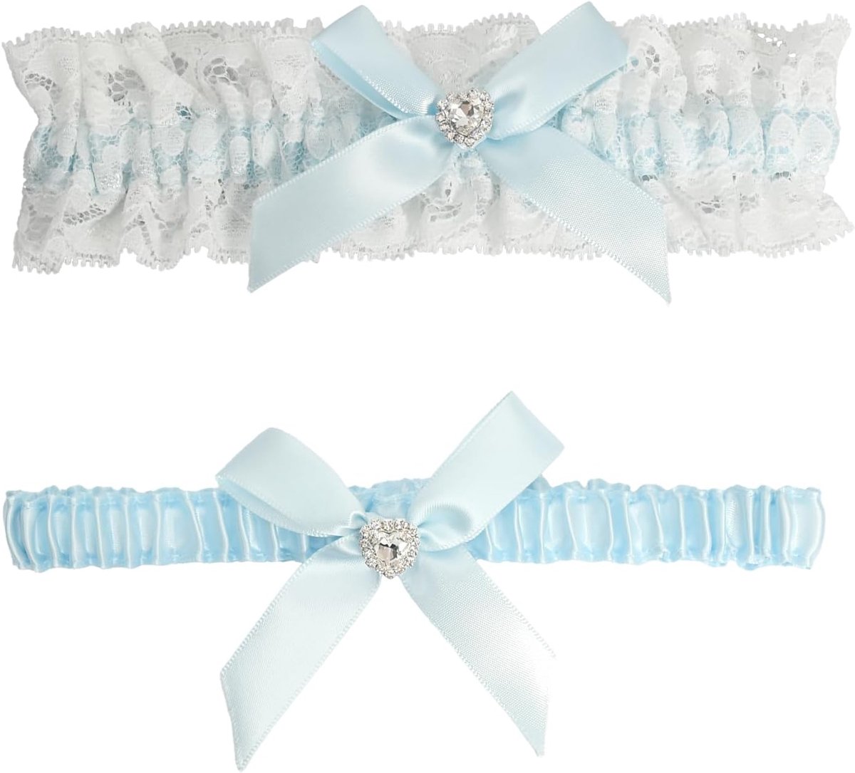 1 garter with bow, lace style bridal garter, suitable for wedding accessories and party decorations - ShopVlot