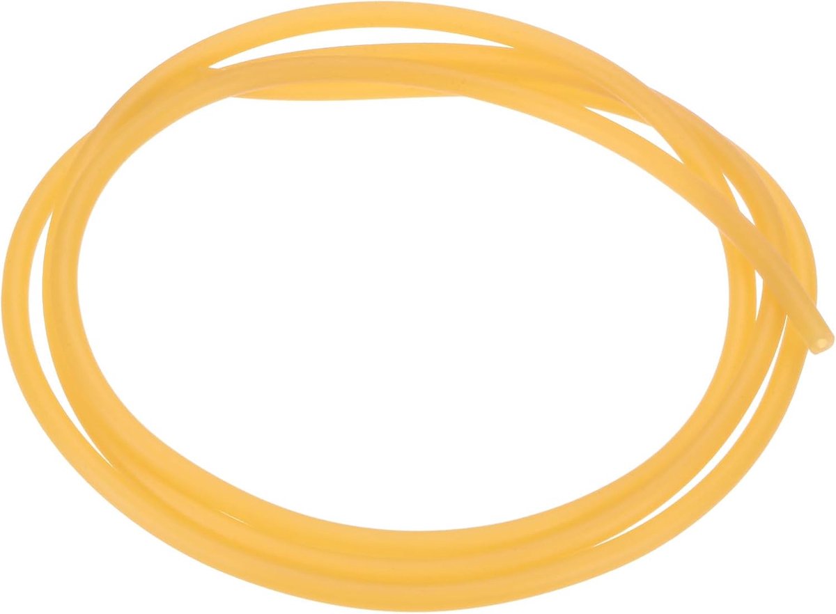 Natuurlijke latex rubberen slang, 1,7 mm ID x 4,5 mm OD 0,9 m lengte latex slang voor thuis/laboratorium/sport, zeer elastische bandbuizen [Geel]