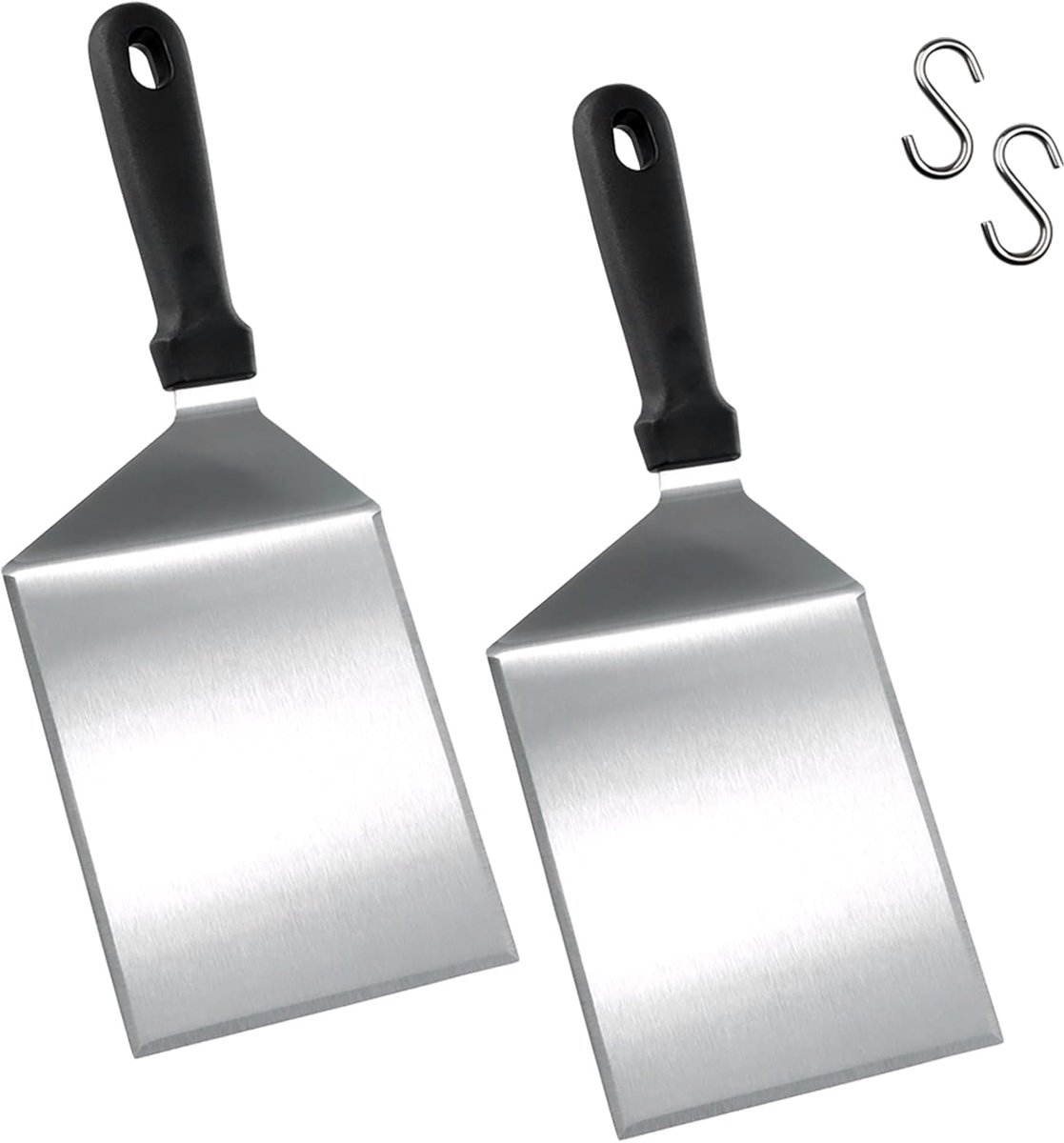 SnelShoppen - Grillspatel Roestvrij Staal, Grillaccessoires voor BBQ en Keuken, Onmisbaar Gereedschap voor Grillen en Bakken, Ideaal voor Teppanyaki,
