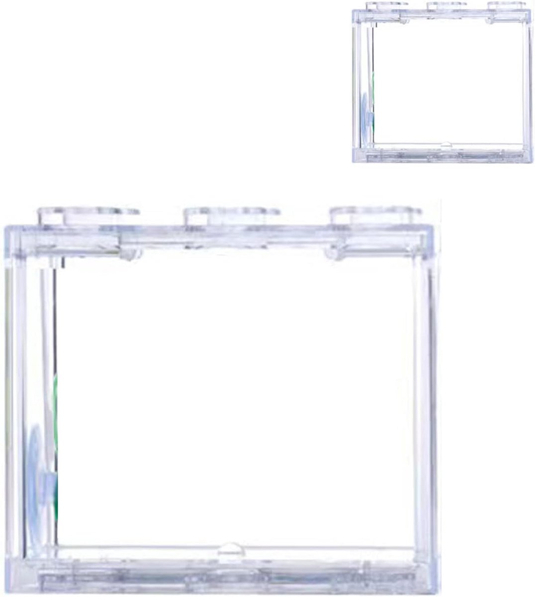 Miniatuur Aquarium - Klein Betta Aquarium - Transparant - Ideaal voor vissen en reptielen - ShopVlot