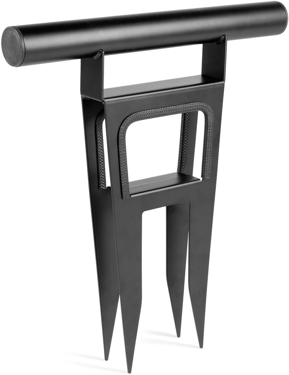 BeamZ Pro GroundFix41 grondanker voor zacht terrein - Met vier spikes en 50 mm buis - Zwart