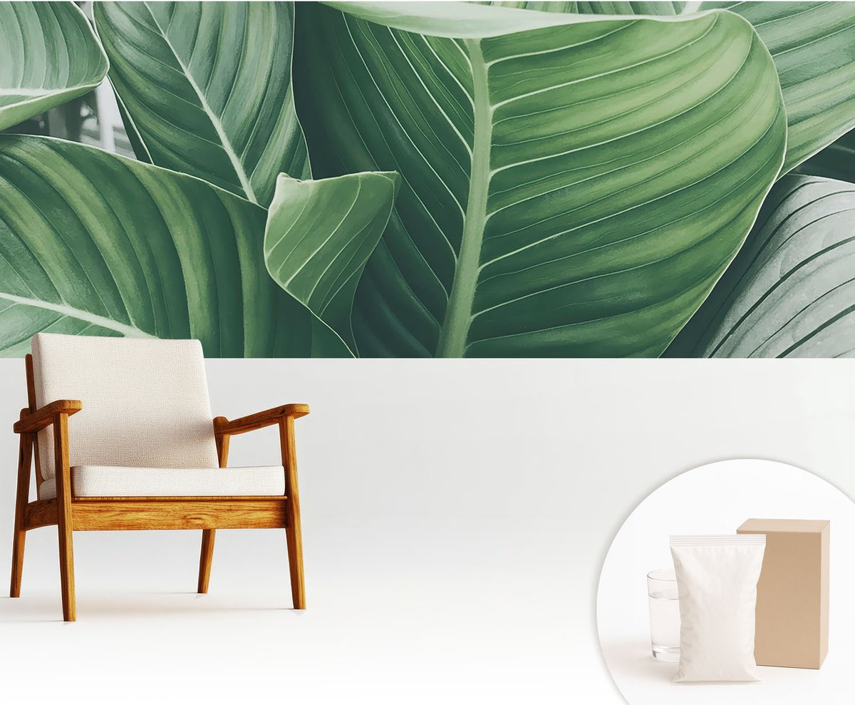 Wallfluent Fotobehang - Groente Vliesbehang - 250x104 cm - Greenpeace Muurschildering - Slaapkamer behang Bloemen En Planten - Fotobehang Vlies - Slaapkamer behang