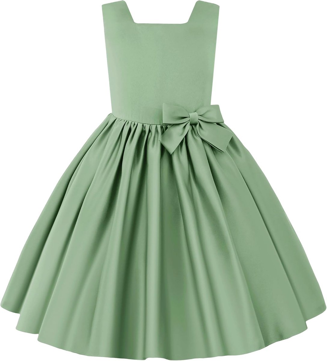 Meisjes Feestjurk met Strik, Elegante Jurk voor Bruiloft Verjaardag