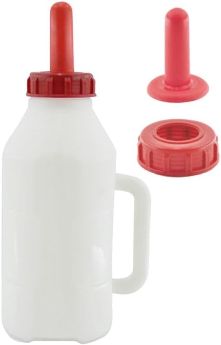 Kalverfles 2,5 Liter - TPE-speen - duurzaam kunststof - ideaal voor kalveren - ShopVlot