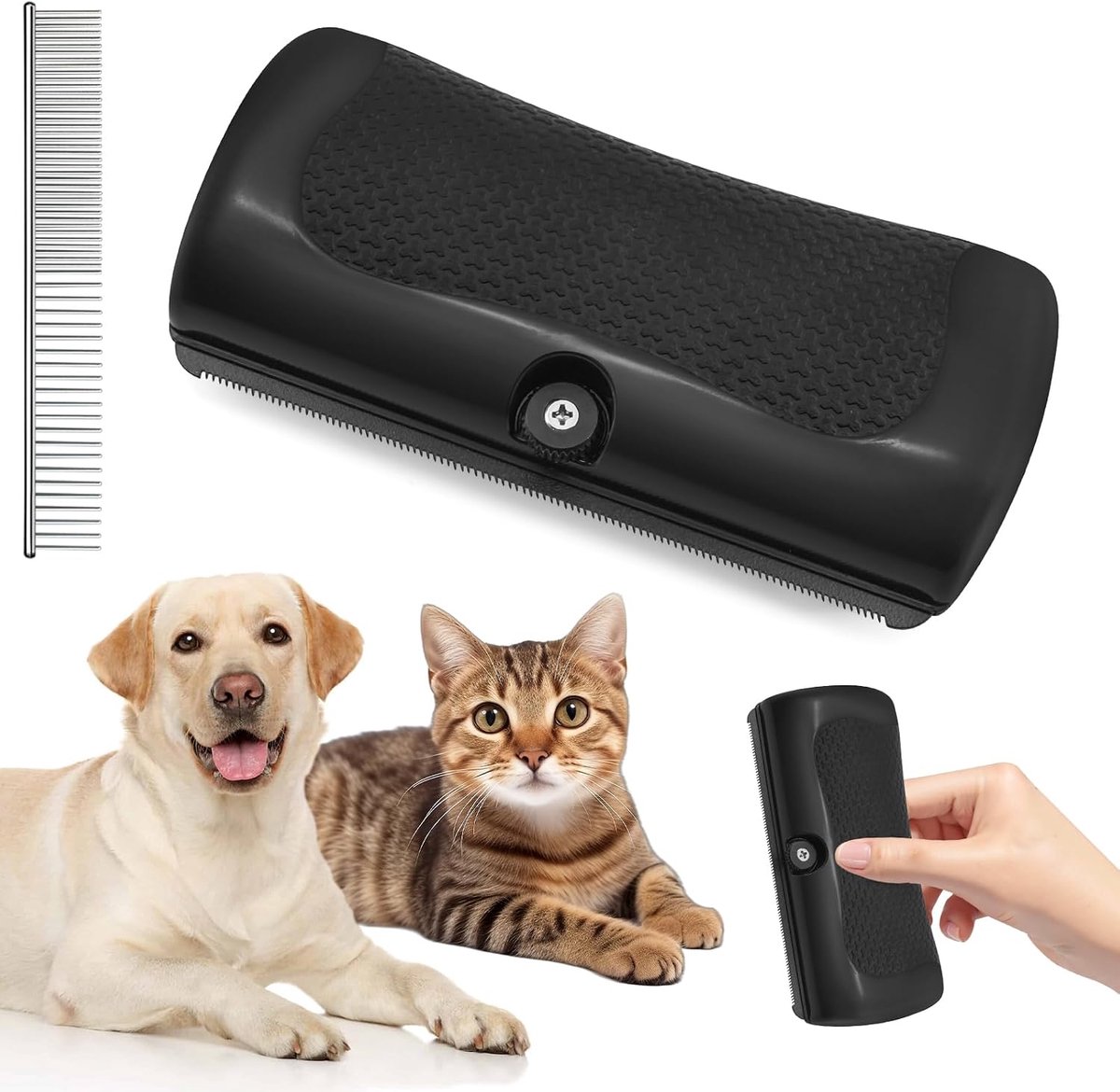 Fellwunder Comfort Grip Dog Brush for Dogs and Cats - ShopVlot