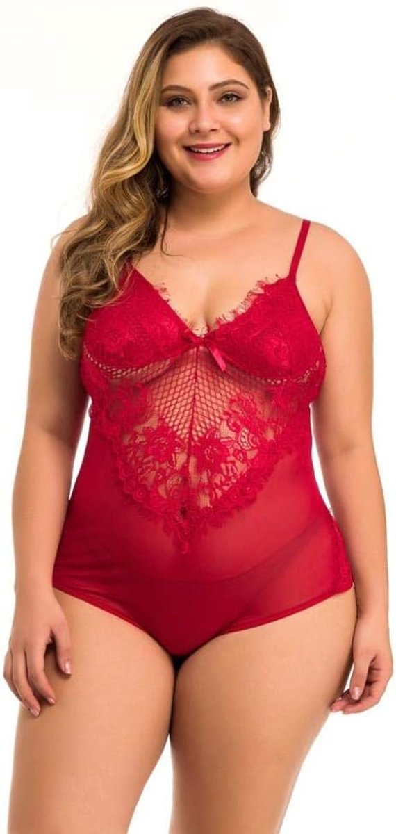 Lingeriesets dames Vrouwen Plus Size Lingerie Mesh Kant Sexy Transparante Langerie erotische Porno sexy Ondergoed Kostuums