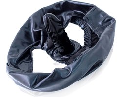 Slip met interne dildo – Zwart S/M – Dildo 11 cm ⌀2,6 cm – Rekbaar tot 52 cm – Vrouwelijke keuschheidsgordel & controle FOPS A45-1