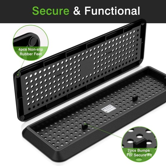Houder voor Xbox One X console, zwart — afbeelding 4