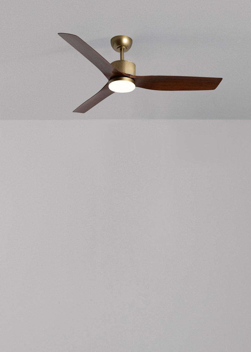 CREATE - Stille plafondventilator 43 W Ø132 cm met LED-licht - WIND ASTORIA