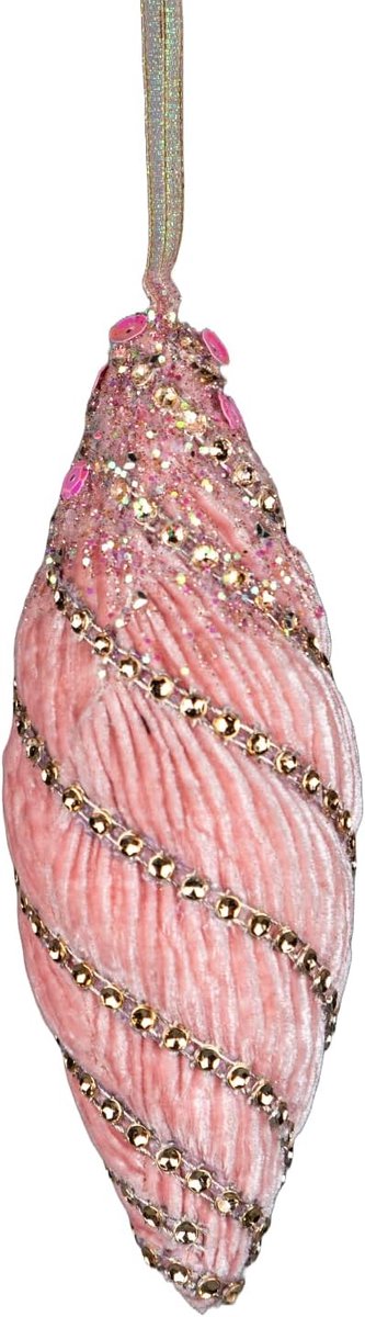 Roze Noot Kerstbal 15cm - Kerstboom Opknoping Decoraties Feestelijke Decoratieve Ornamenten Sprookje Thema Kerstboom Hanger