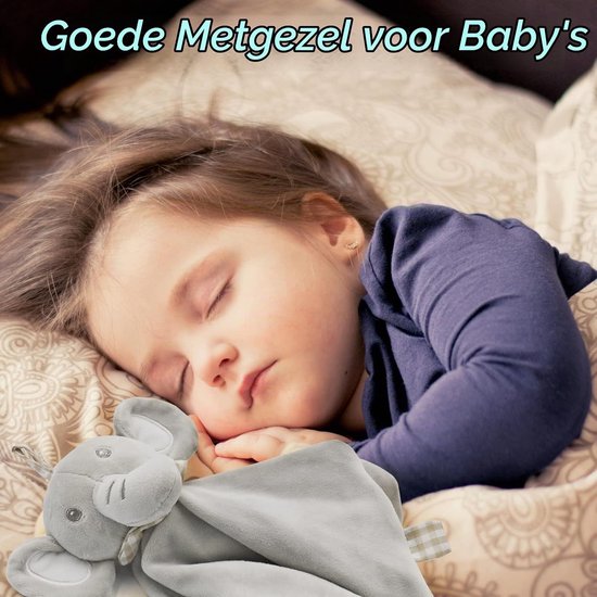 Knuffeldier, speelgoed met knisperfolie, belletjes en bijtring, zacht, wasbaar, voor baby's, pasgeborenen, peuters, jongens en meisjes maanden — afbeelding 5