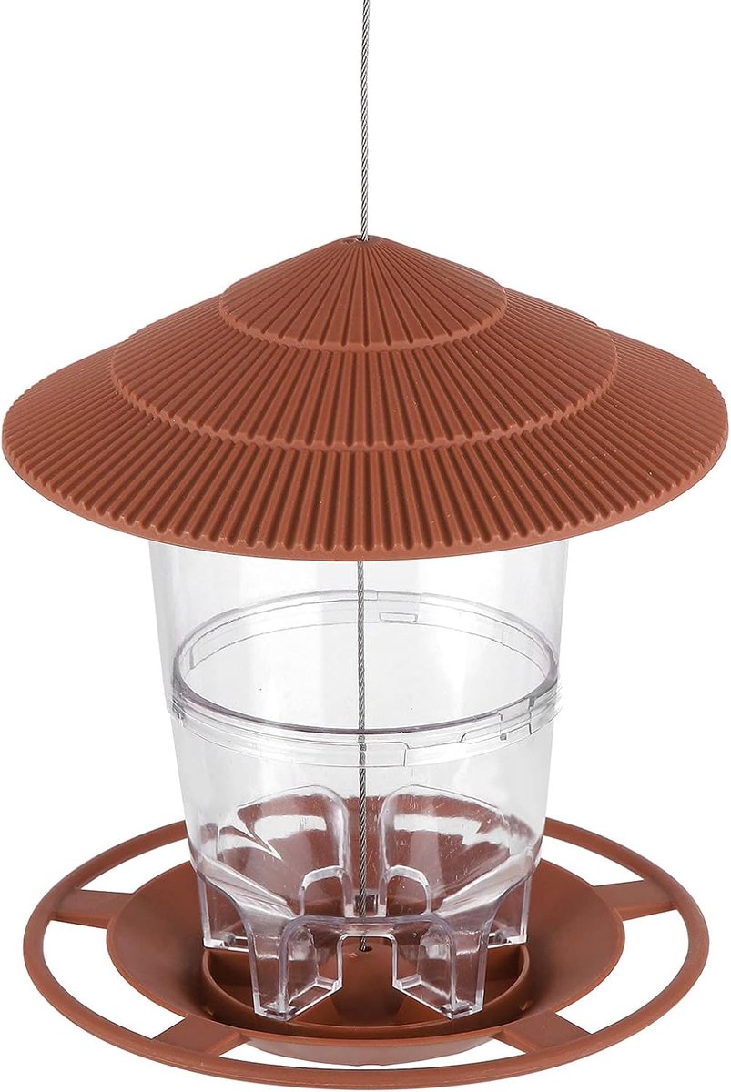 1L voederhuisje voor wilde vogels, vogelvoederhuisjes voor buiten, opvouwbaar hangend vogelvoederhuisje eekhoornproof vogelvoederhuisje voor buiten in de tuin