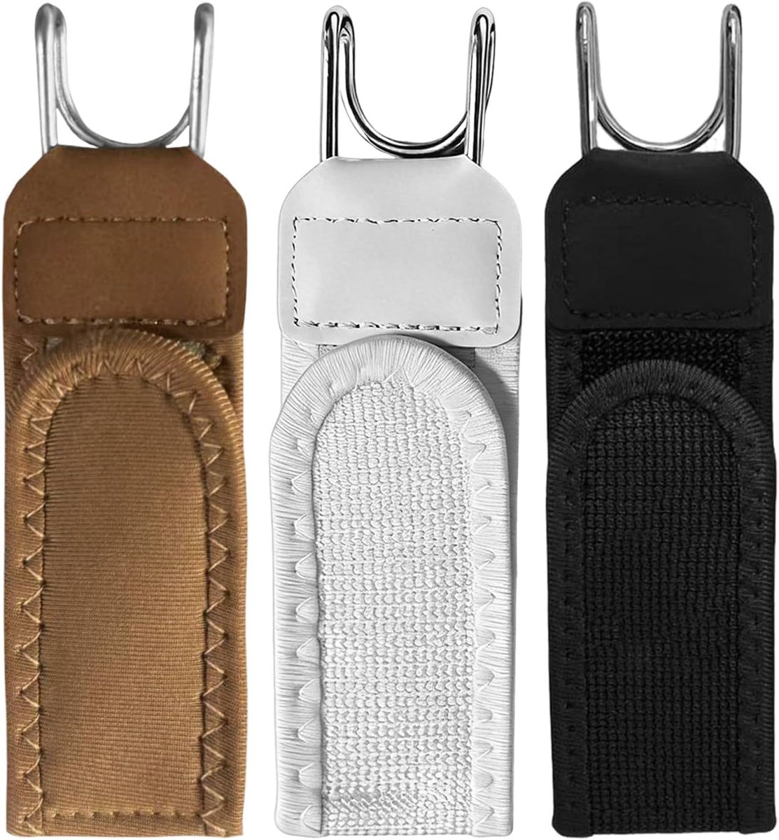 3 Stuks Luie Riemhaken Dubbele Rug Geen Gesp Klittenband Opslagriem Creatieve Haakaccessoires - ShopVlot