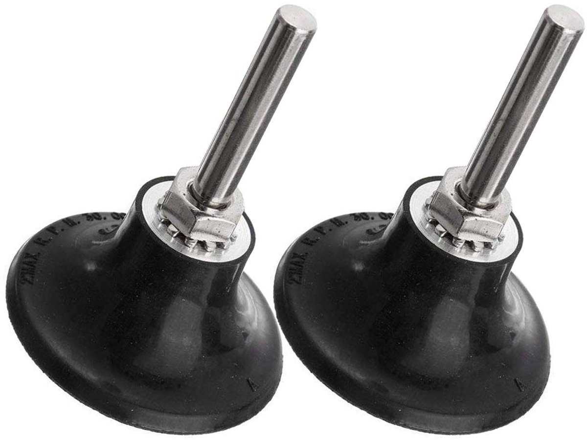 2pcs disc disc holder grinding discs with 6.35mm shaft for round turning tools, grinding, polishing and conditioning - ShopVlot