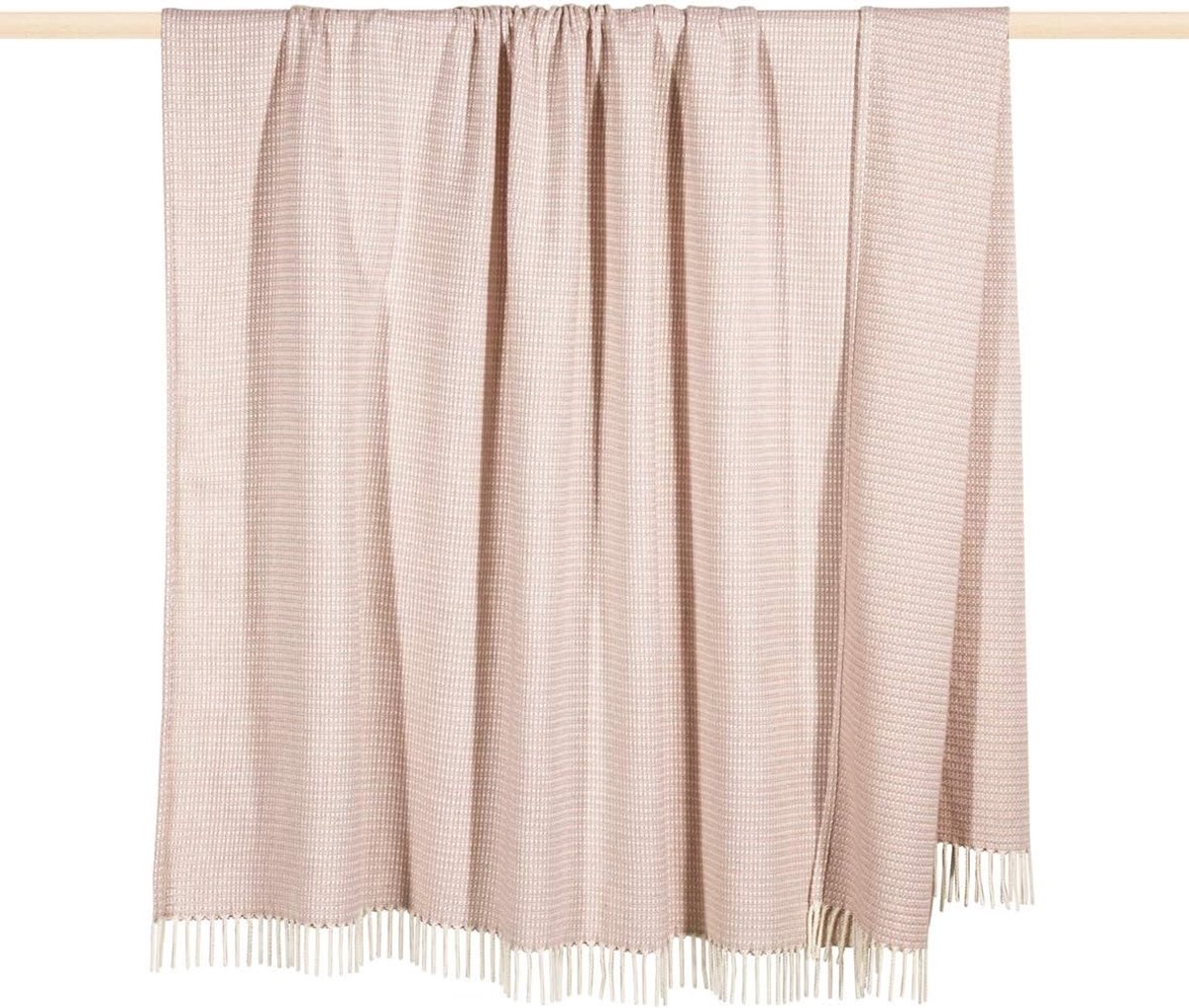 deken Classic 150 x 200 - dusty pink - zacht materiaal - perfect voor extra warmte - ShopVlot